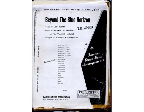 6680 | Beyond The Blue Horizon - Dance Band Arrangement