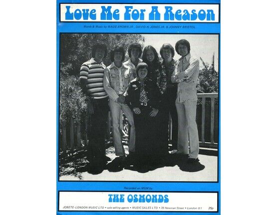6694 | Love Me For a Reason - Song - Featuring The Osmonds