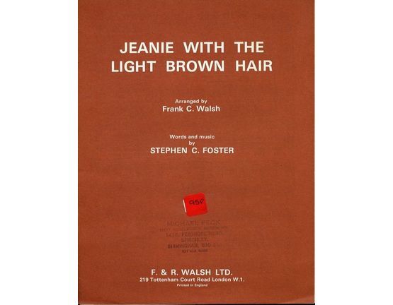 6708 | Jeanie with the Light Brown Hair - Song - In the key of F major