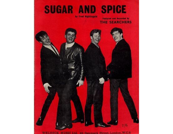 6726 | Sugar and Spice - Featured and Recorded by The Searchers - For Piano and Voice with chord symbols