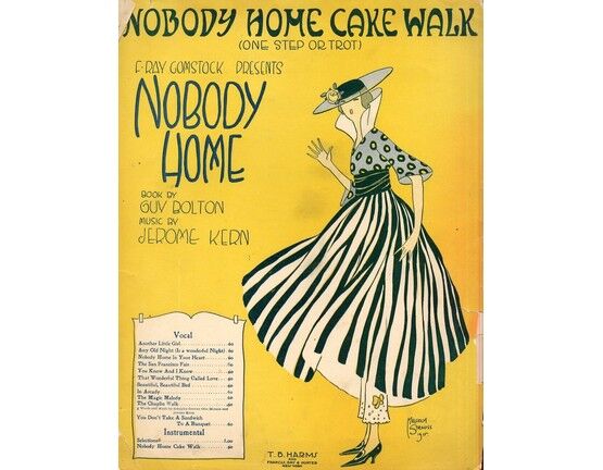 6743 | Nobody Home Cake walk (One Step or Trot) - From "Nobody Home" - for Piano