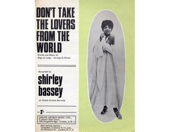 6746 | Don't Take the Lovers From the World - Song recorded by Shirley Bassey