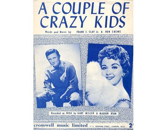 6750 | A Couple of Crazy Kids - Recorded on NIXA by Gary Miller and Marion Ryan - For Piano and Voice with Chord symbols