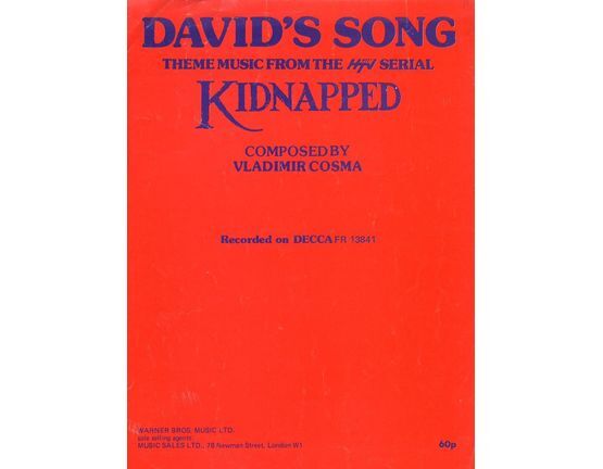 6751 | David's Song - Piano solo - Theme music from the HTV West serial 'Kidnapped'