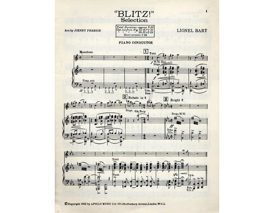 6754 | Blitz! Selection - Scored for full Orchestra