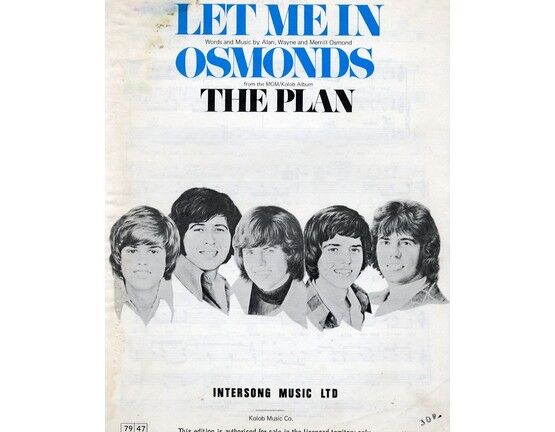 6795 | Let Me In - Song - From the album 'The Plan' - Featuring The Osmonds
