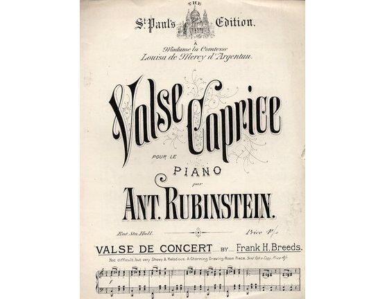 6806 | Valse Caprice - pour le piano - The st. Paul's Edition