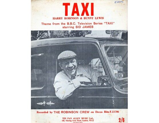 6833 | Taxi - Theme from the B.B.C. television series 'Taxi' - Recorded by 'The Robinson Crew' -  Featuring Sid James