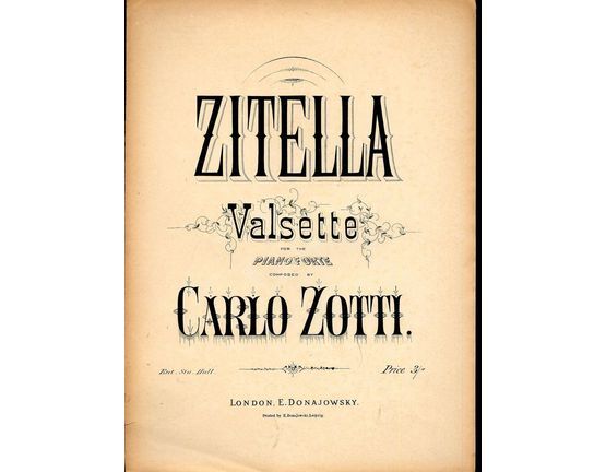 6844 | Zitella - Valsette for the Pianoforte