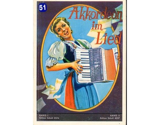 6847 | Akkordeon im Lied (German Songs with accordion accompaniment) - Band I - Edition Schott 3576