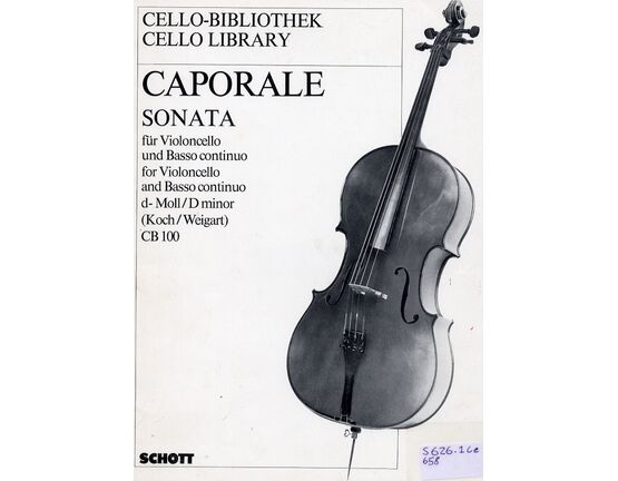 6847 | Caporale - Sonata in D minor - For Cello and Basso Continuo (Piano)