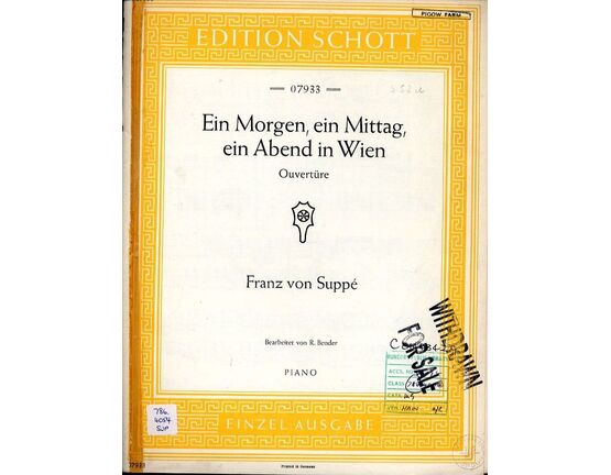 6847 | Ein Morgen, ein Mittag, ein Abend in Wien - Ouverture - For Piano - Edition Schott 07933