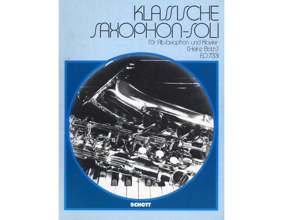 6847 | Klassische Saxophone-Soli - Classical Pieces for Alto Saxophone in E flat and Piano - ED 7331