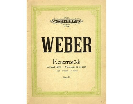 6868 | Konzertstuck - F minor - Op. 79 - Edition Peters No. 2899 - Reduction for 2 Pianos