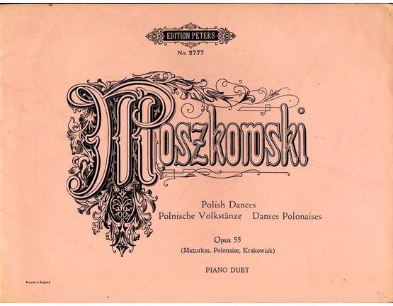6868 | Polish Dances - Op. 55 - Piano Duet - Edition Peters No. 2777
