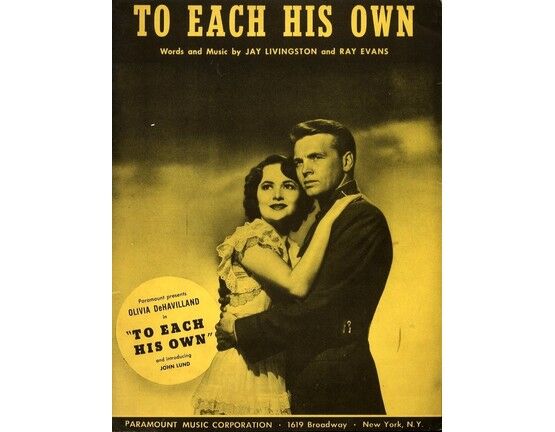 6902 | To Each His Own - Song from the film "To Each His Own Film" Featuring Olivia DeHavilland introducing John Lund