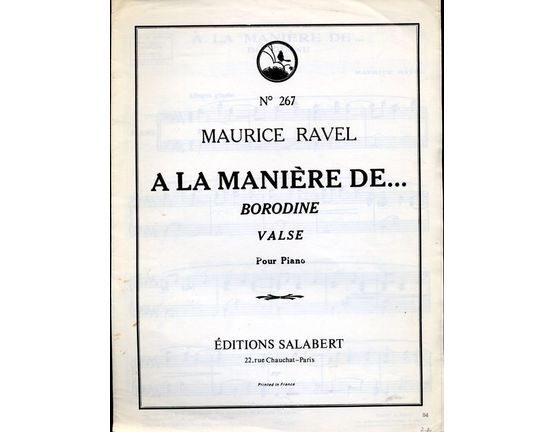 6944 | A la Maniere de...Borodine - Valse Pour Piano - No. 267
