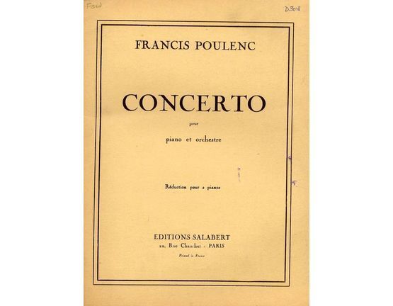 6944 | Concerto - Pour Piano et Orchestre - Reduction pour 2 Pianos