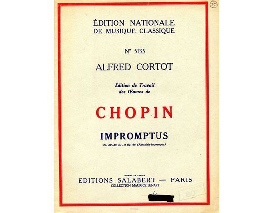 6944 | Impromptus - Op. 29, 36, 51 & 66 (Fantaisie Impromptu) - Edition Nationale de Musique Classique No. 5135
