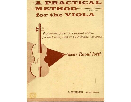 6953 | A Practical Method for the Viola - Transcribed from 'A Practical Method for the Violin, Part 1'