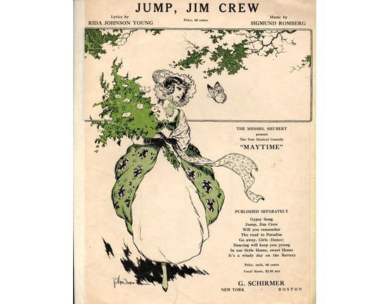6953 | Jump, Jim Crew - Song for Piano and Voice - From the Messrs. Shubert musical comedy "Maytime"
