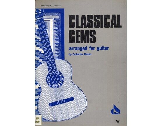 6955 | Classical Gems - Arranged for Guitar - Allans Edition 1193