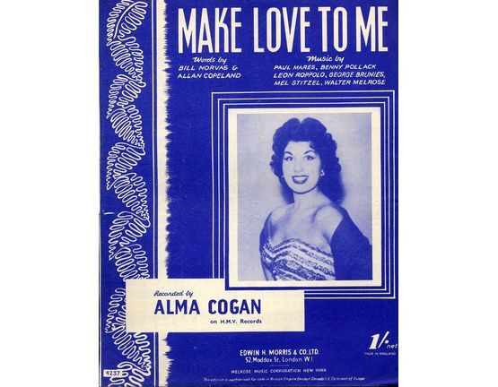 6998 | Make Love to Me - Alma Cogan
