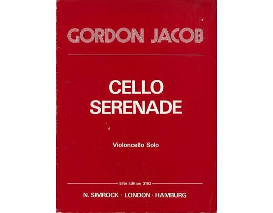 7007 | Cello Serenade - Violoncello Solo - Elite Edition No. 3183