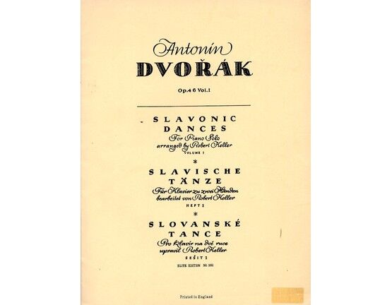 7007 | Slavonic Dances - Piano Solo (Op. 46 Vol.1)