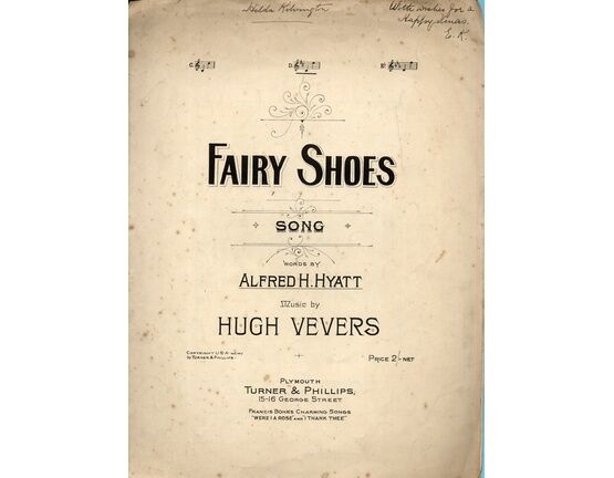 7015 | Fairy Shoes - Song - For Middle Voice in the Key of D Major