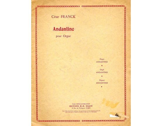7032 | Andantino - For Organ