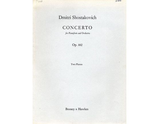7073 | Concerto - For Pianoforte and Orchestra - Op. 102 - For Two pianos
