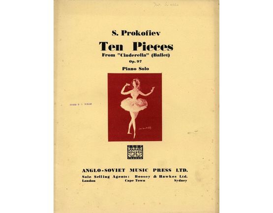 7073 | Prokofiev - Ten Pieces from "Cinderella" (Ballet) - Op. 97 - For Piano Solo