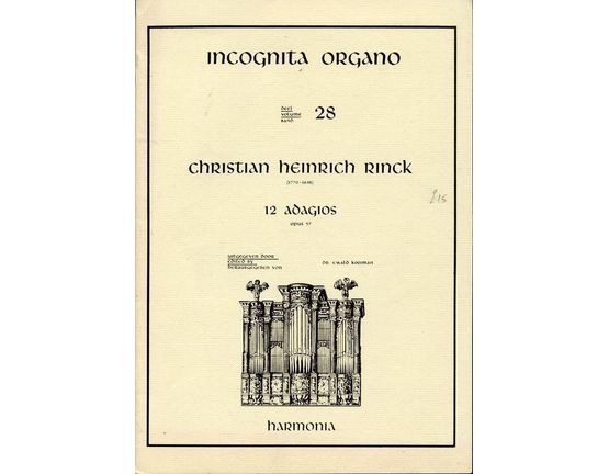 7100 | 12 Adagios - Op. 57 - Incognita Organo Vol. 28
