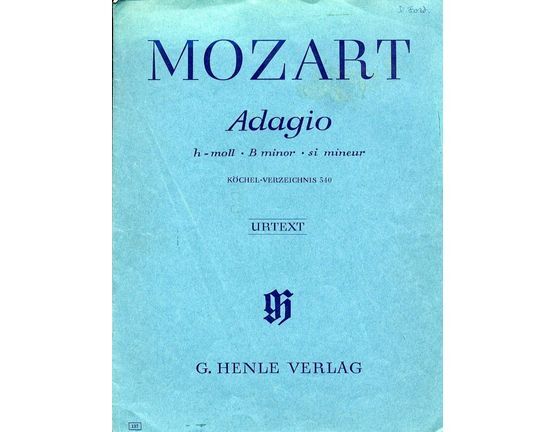 7118 | Mozart Adagio B mInor - Urtext - K. V. 540