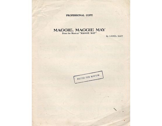 7137 | Maggie, Maggie May - From The Musical Maggie May - For Piano and Voice with chord symbols