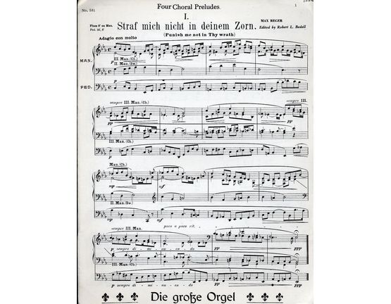 7157 | Four Choral Preludes - Edition Le Grand Orgue No. 581