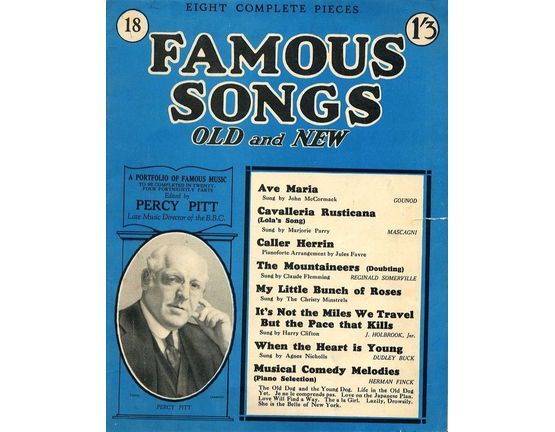7204 | Famous Songs - Old and New - Eight Complete Pieces - No. 18