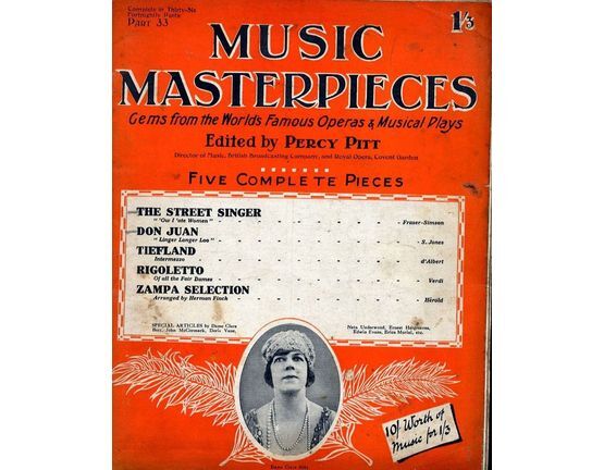 7204 | Music Masterpieces - Part 33 - Jan 13th, 1927 - Gems from the Worlds most famous Operas and Musical plays - Special Articles by Dame Clara Butt, John