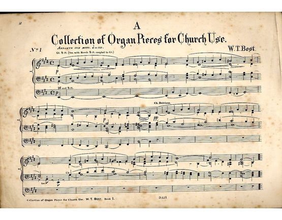 7209 | A Collection of Organ Pieces for Church Use - Book 1 and 2 in one Volume
