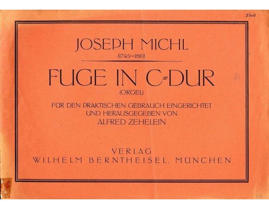 7216 | Fuge in C-Dur - Fur Den Praktischen Gebrauch Eingerichtet - Orgel
