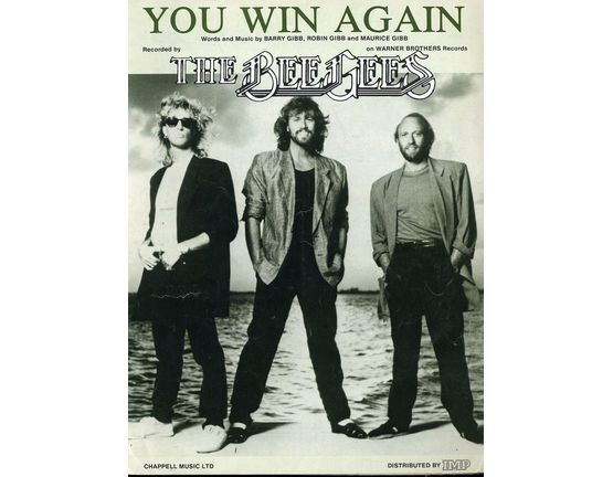 7235 | "You Win Again" - The Beegees - For piano and voice with guitar tablature