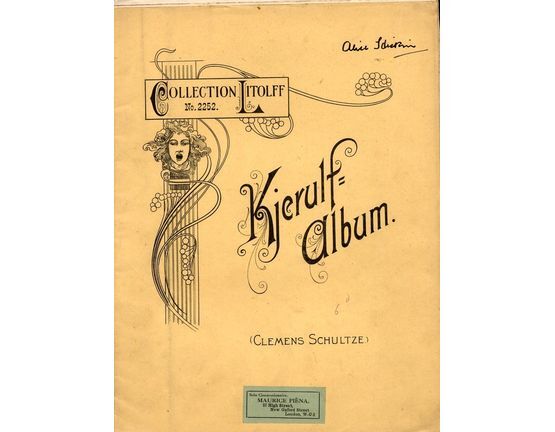 7290 | Kjerulf Album. Collection Litolff No. 2252. 10 Ausgewahlte Clavierstucke