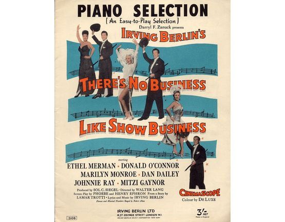 7334 | There's No Business Like Show Business - Easy to Play Piano Selection