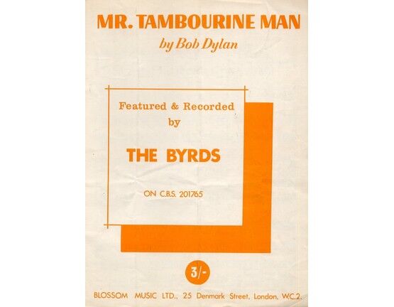 7347 | Mr Tambourine Man - Song featured & recorded by The Byrds