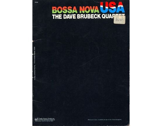 7351 | Bossa Nova USA - The Dave Brubeck Quartet - Piano Solo Transcriptions