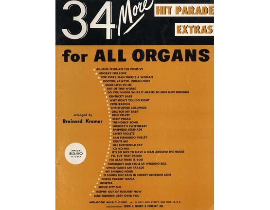 7389 | 34 More Hit Parade Extras for All Organs