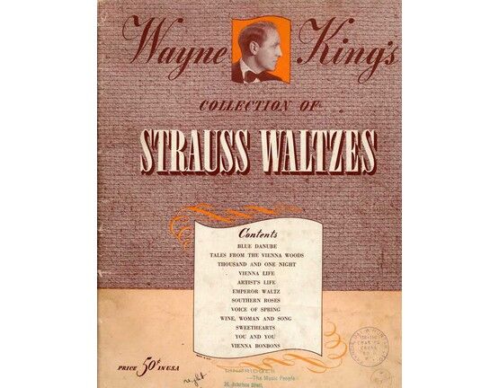 7390 | Wayne King's Collection of Strauss Waltzes - For Piano - Featuring Wayne King