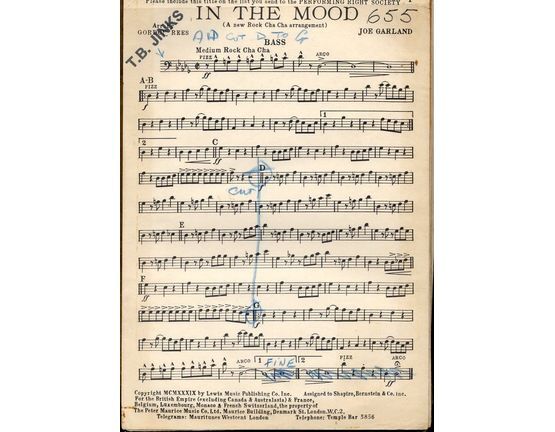 7402 | In the Mood (A New Rock Cha Cha Arrangement) - Arrangement for Full Orchestra