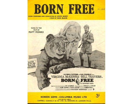 7421 | Born Free - Theme from the film "Born Free" - Featuring Virginia McKenna and Bill Travers
